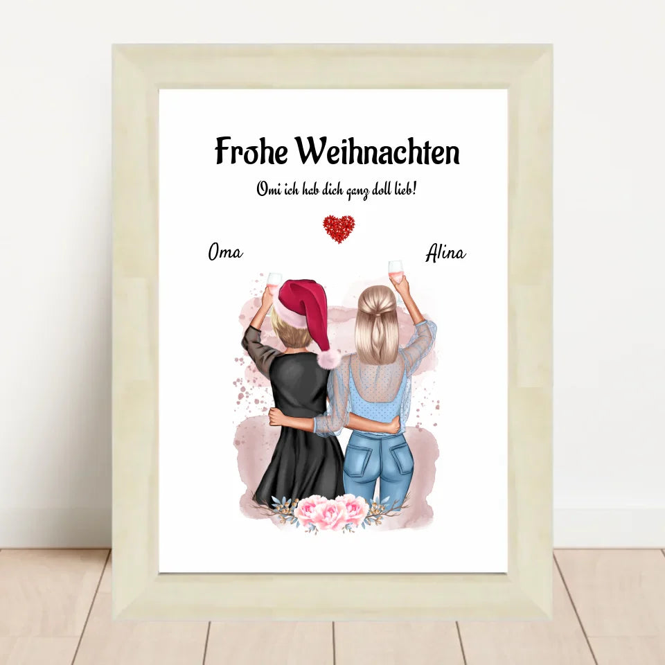 Poster mit Rahmen Hellholz 2