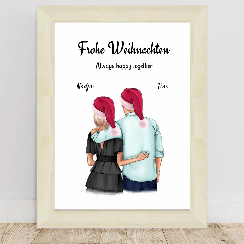 Poster mit Rahmen Hellholz 1