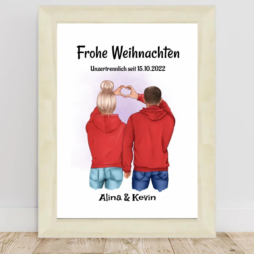 Poster mit Rahmen Hellholz 1