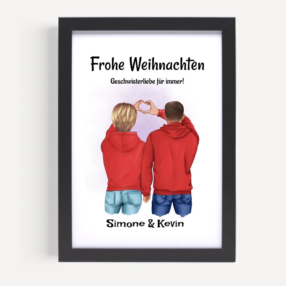 Poster mit Rahmen Schwarz 5