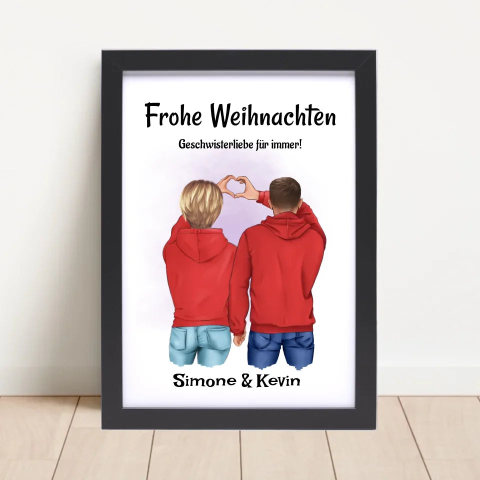 Poster mit Rahmen Schwarz 4