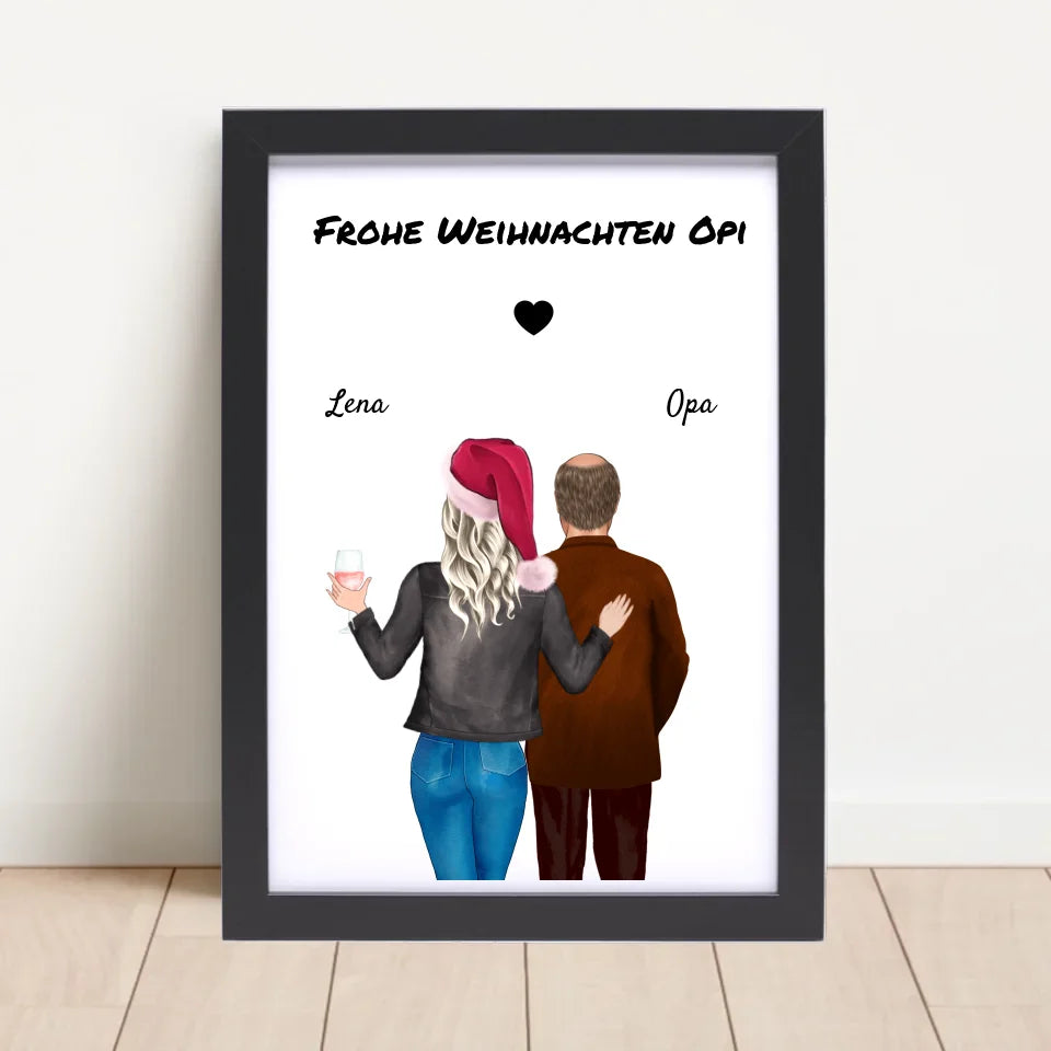 Poster mit Rahmen Schwarz 4