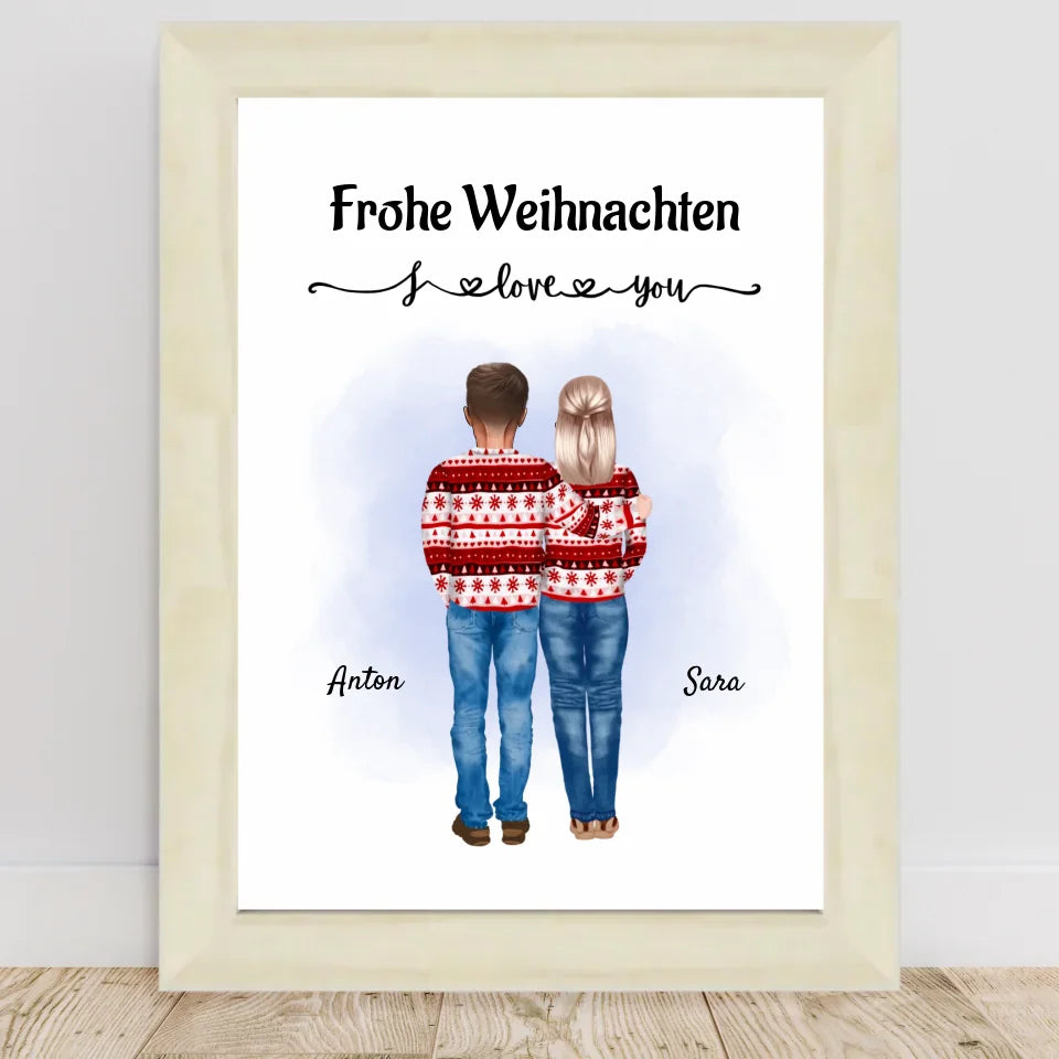 Poster mit Rahmen Hellholz 1