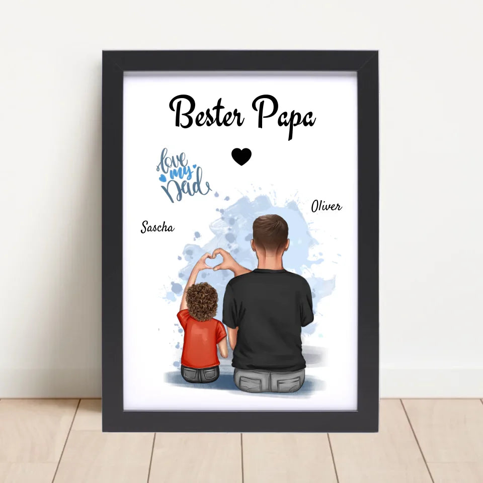 Poster mit Rahmen Schwarz 4