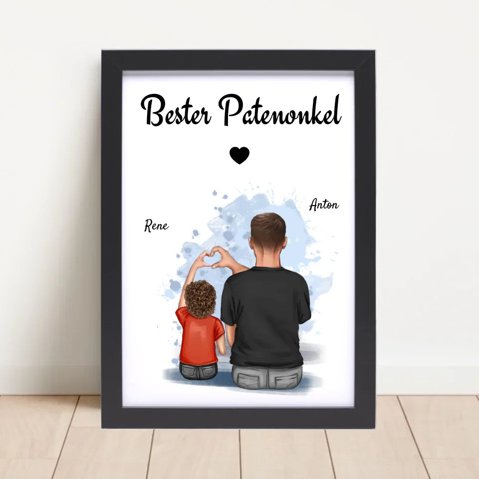 Poster mit Rahmen Schwarz 4