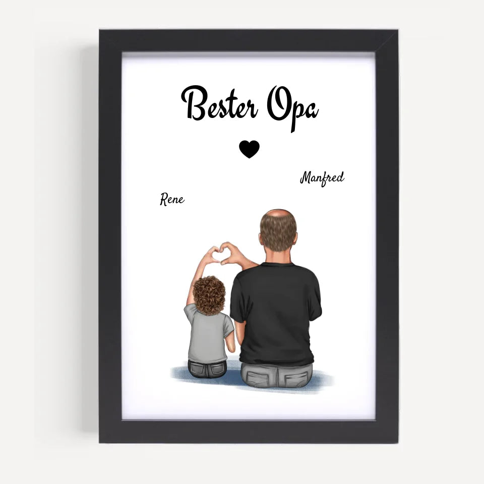Poster mit Rahmen Schwarz 5
