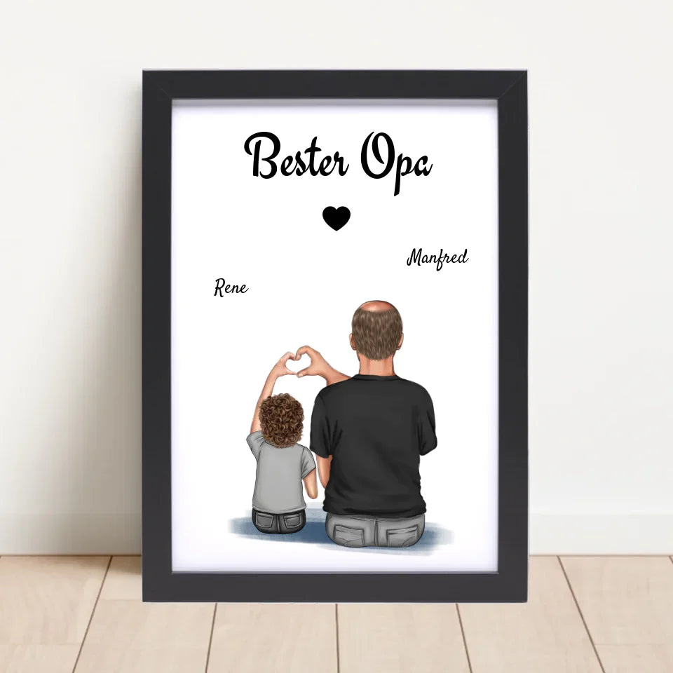 Poster mit Rahmen Schwarz 4