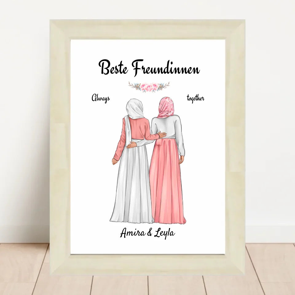 Poster mit Rahmen Hellholz 2