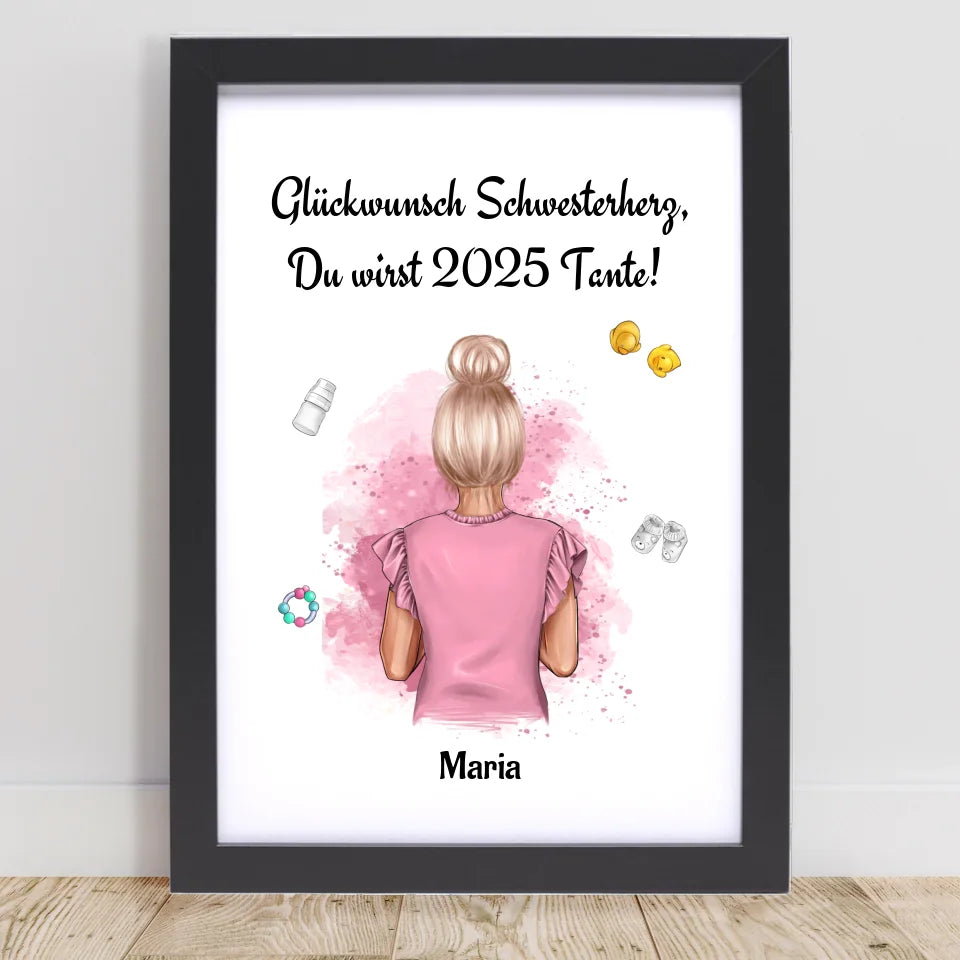 Poster mit Rahmen Schwarz 1