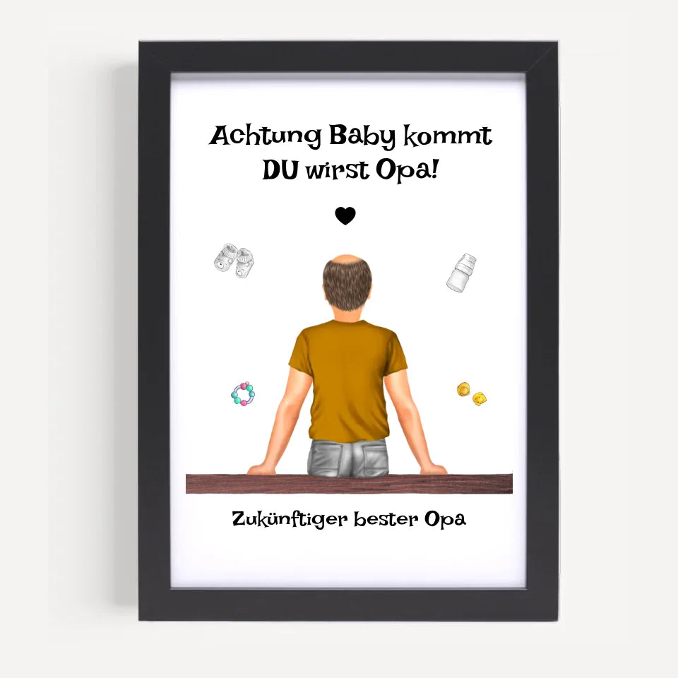 Poster mit Rahmen Schwarz 5