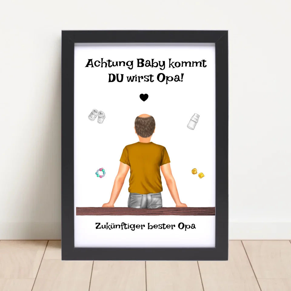 Poster mit Rahmen Schwarz 4