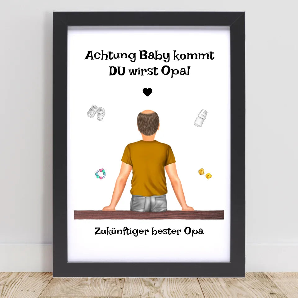 Poster mit Rahmen Schwarz 1