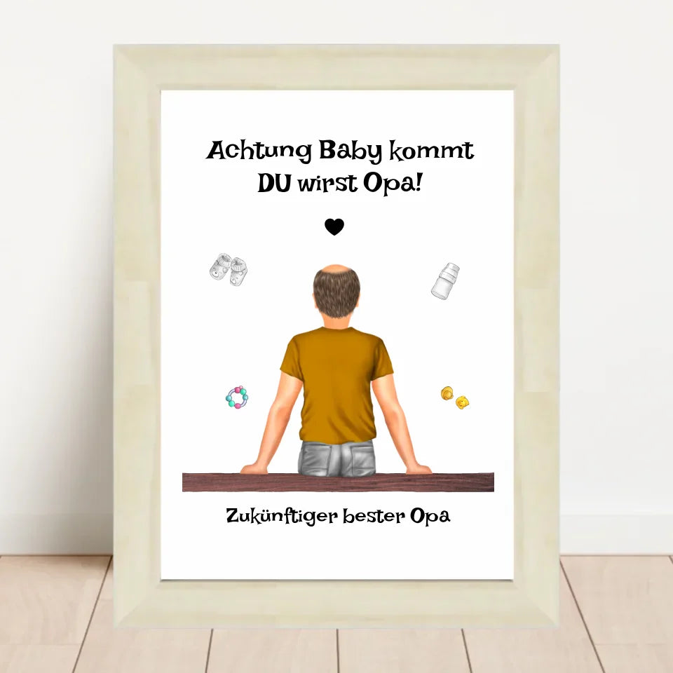 Poster mit Rahmen Hellholz 2