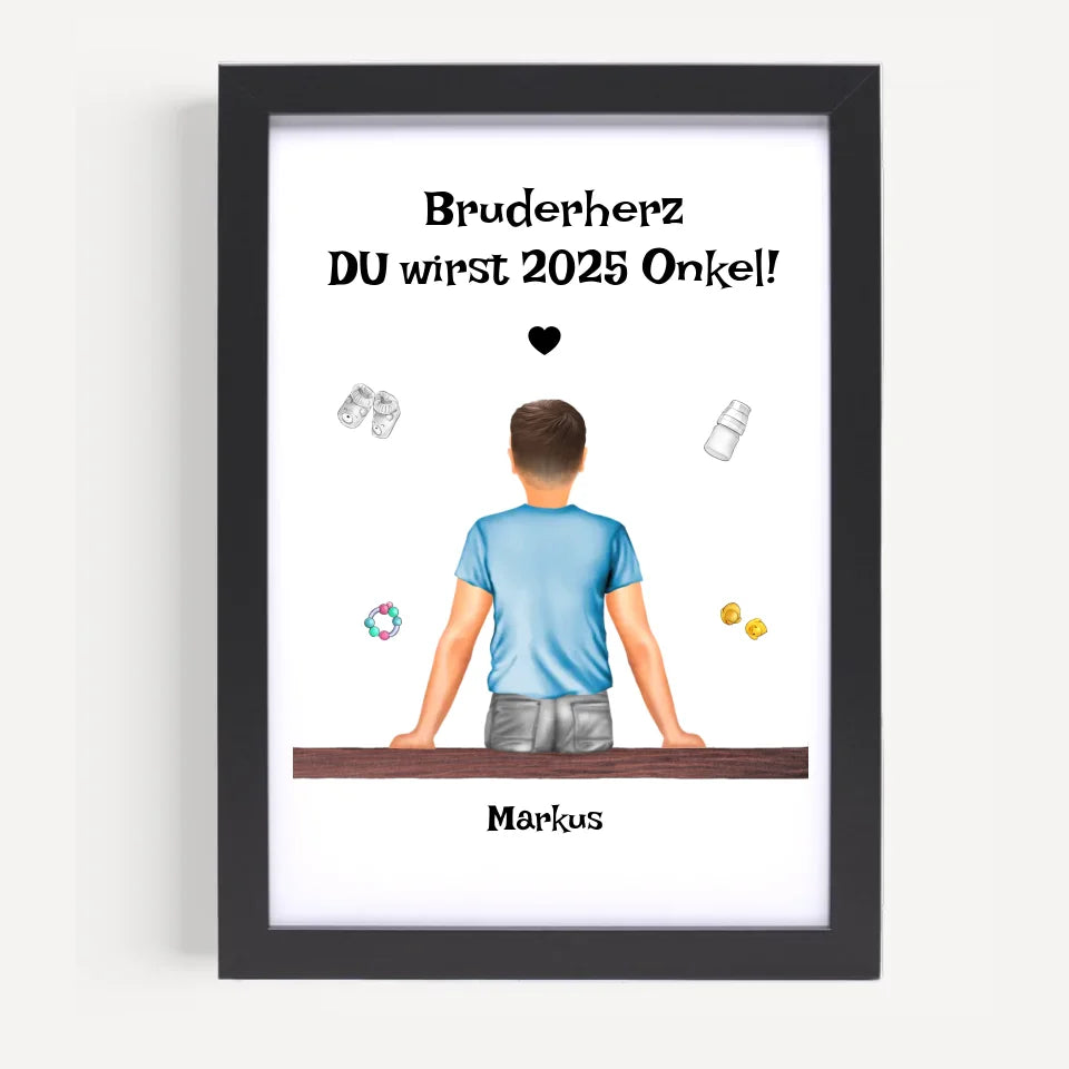 Poster mit Rahmen Schwarz 5