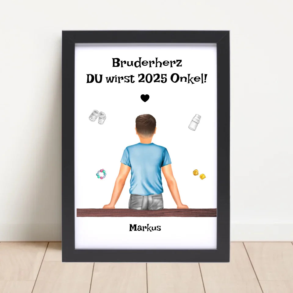Poster mit Rahmen Schwarz 4