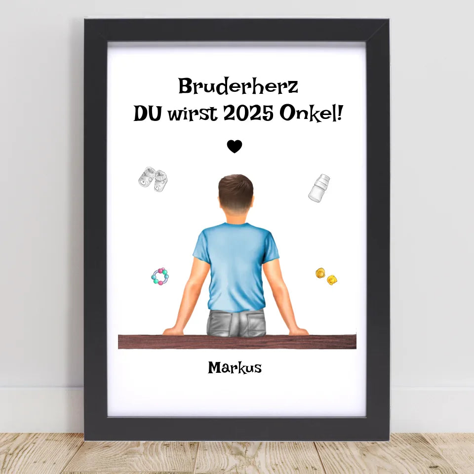 Poster mit Rahmen Schwarz 1