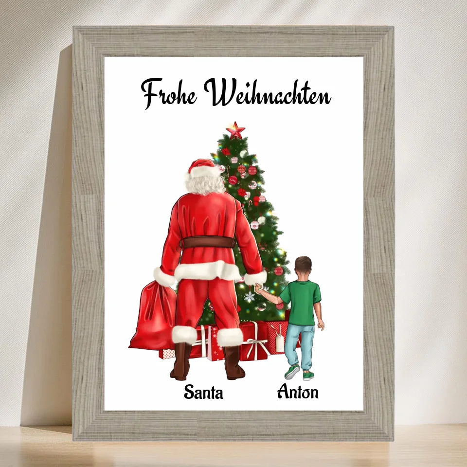 Poster mit Rahmen Beige 3
