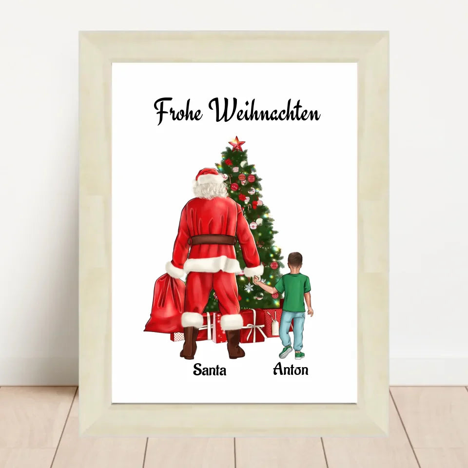 Poster mit Rahmen Hellholz 2