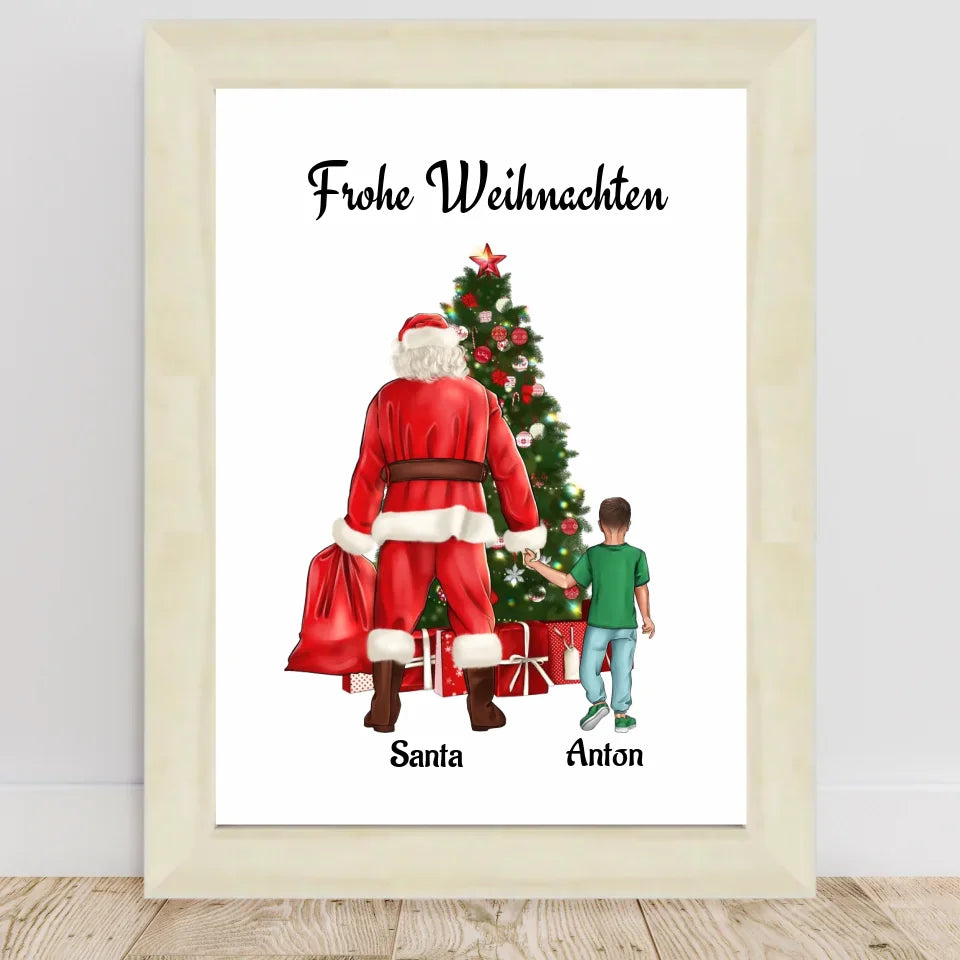 Poster mit Rahmen Hellholz 1