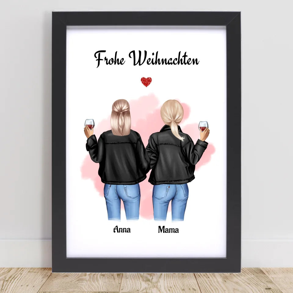 Poster mit Rahmen Schwarz 1