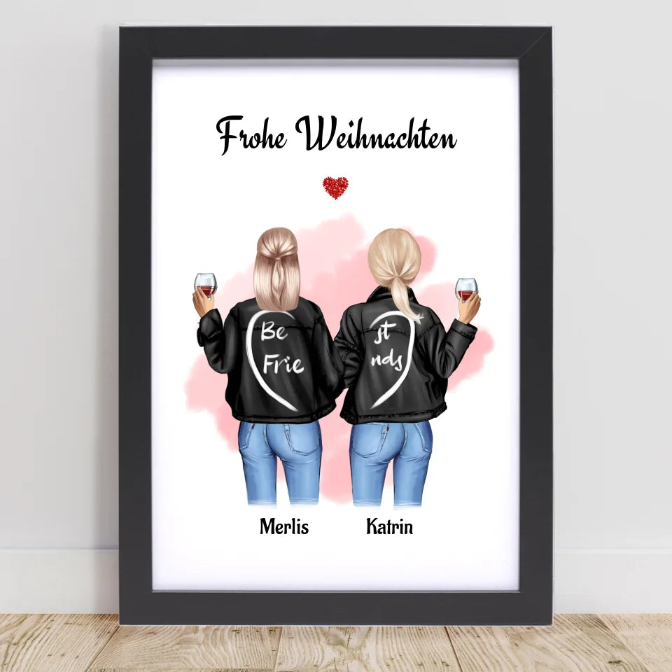 Poster mit Rahmen Schwarz 1