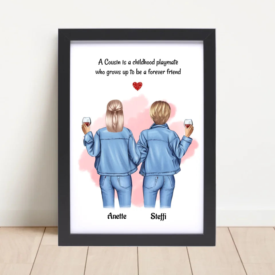 Poster mit Rahmen Schwarz 4