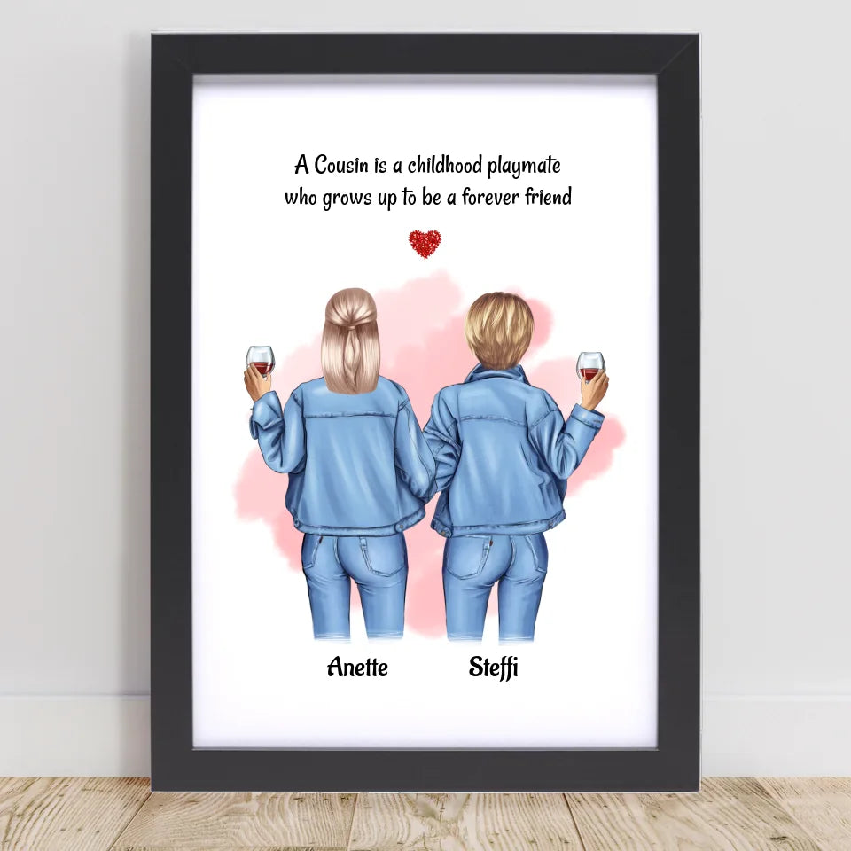 Poster mit Rahmen Schwarz 1
