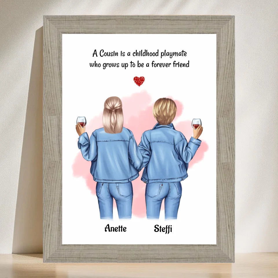 Poster mit Rahmen Beige 3