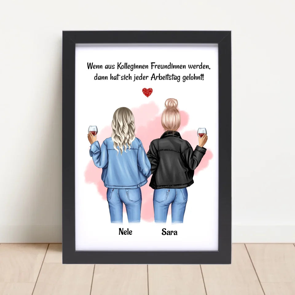 Poster mit Rahmen Schwarz 4