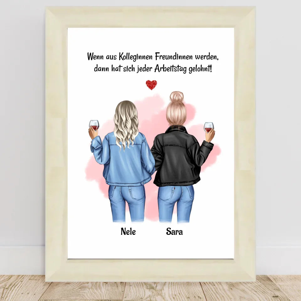 Poster mit Rahmen Hellholz 1