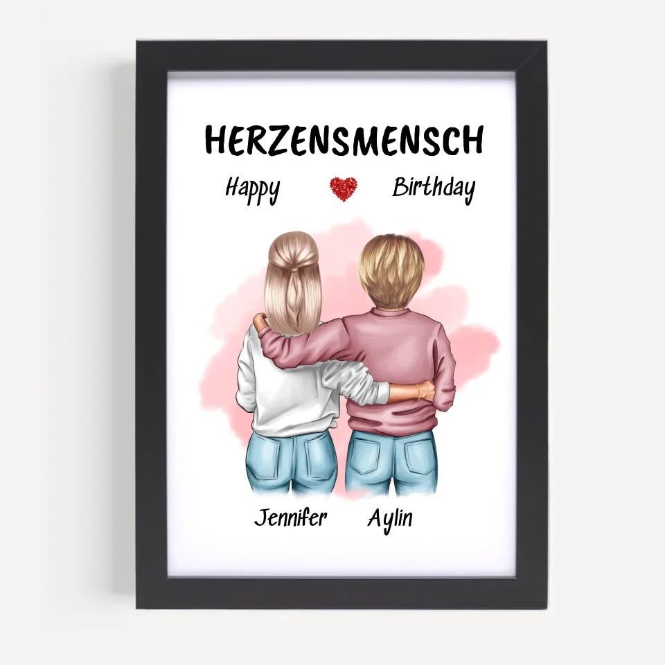 Poster mit Rahmen Schwarz 5