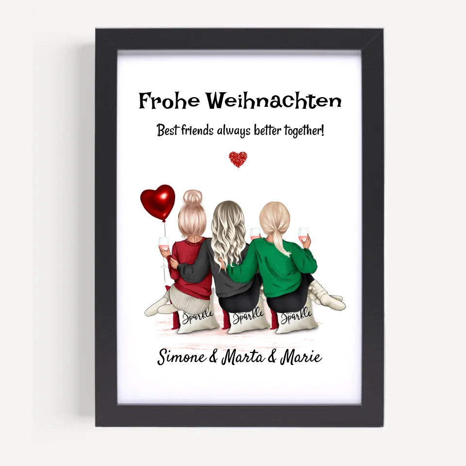 Poster mit Rahmen Schwarz 5