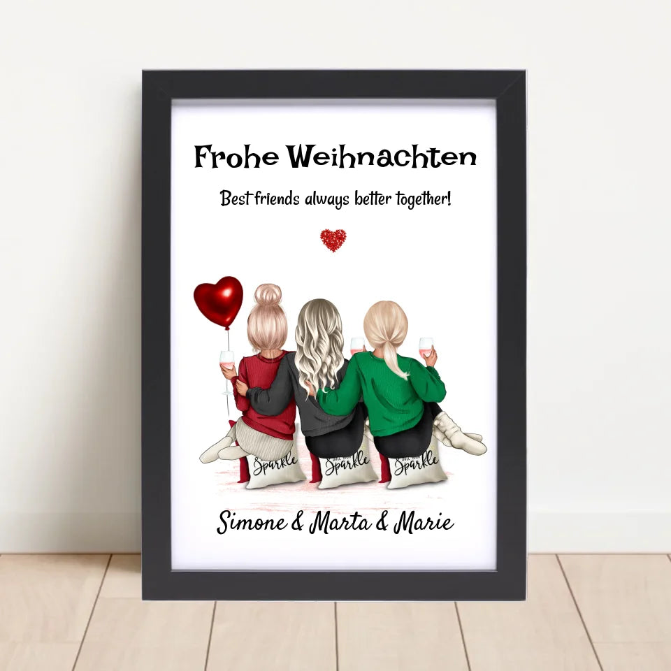 Poster mit Rahmen Schwarz 4