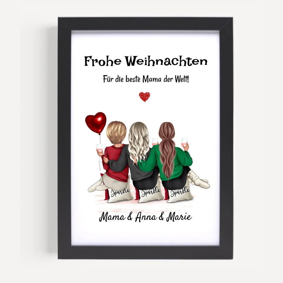 Poster mit Rahmen Schwarz 5