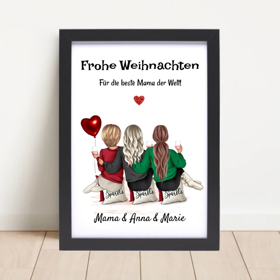 Poster mit Rahmen Schwarz 4