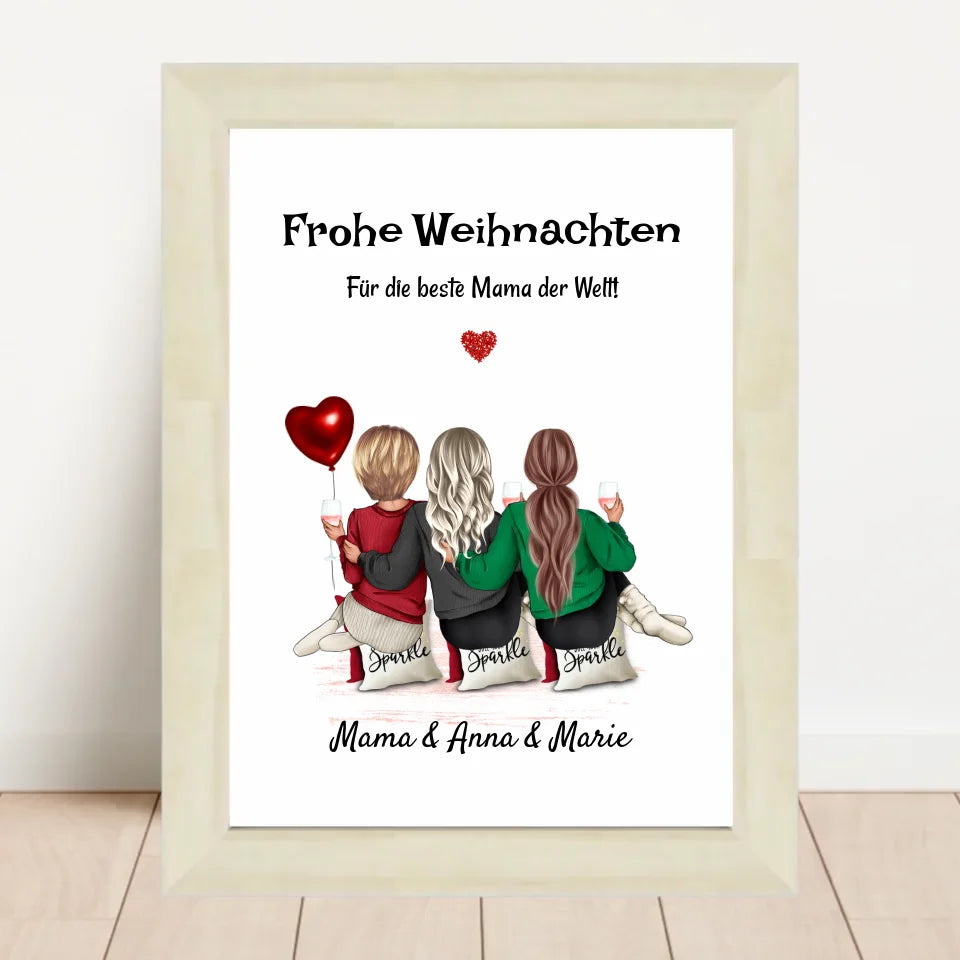 Poster mit Rahmen Hellholz 2