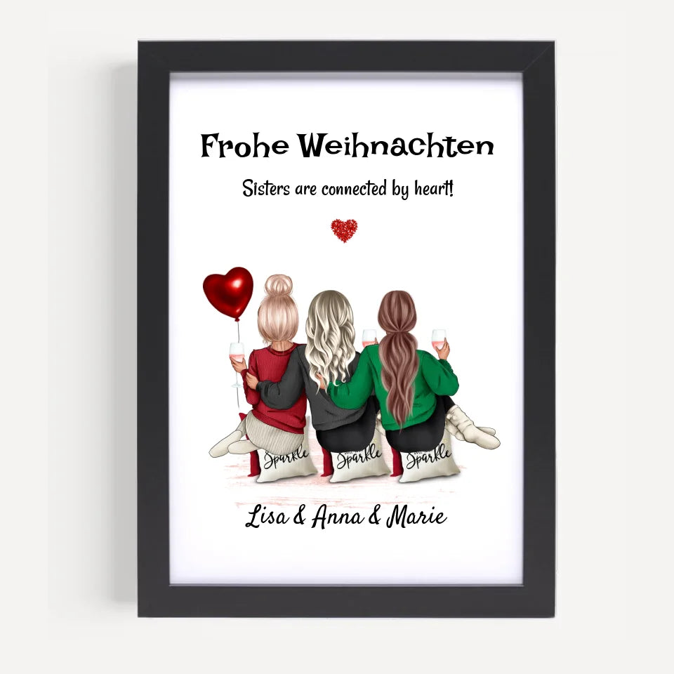Poster mit Rahmen Schwarz 5