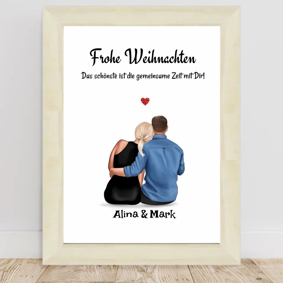 Poster mit Rahmen Hellholz 1