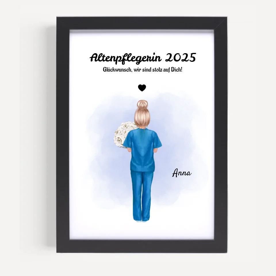 Poster mit Rahmen Schwarz 5