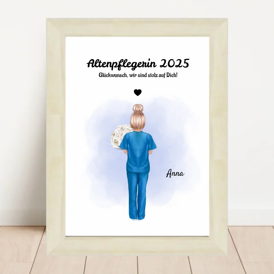 Poster mit Rahmen Hellholz 2