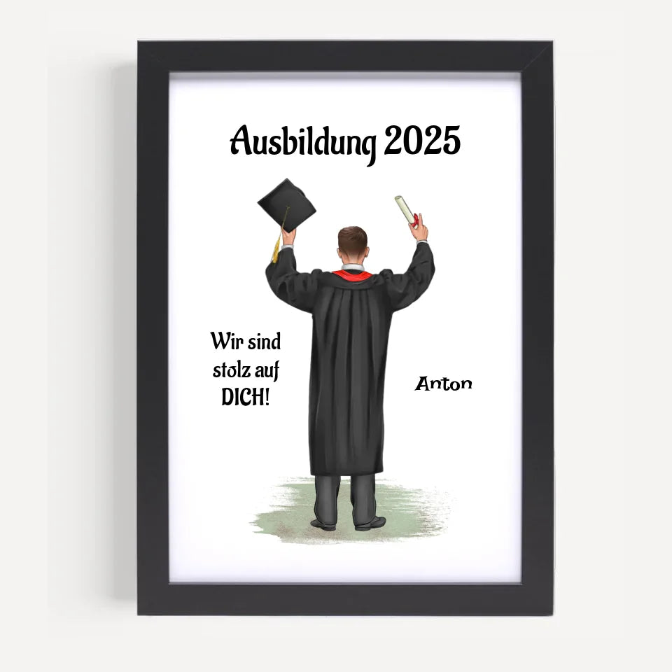 Poster mit Rahmen Schwarz 5