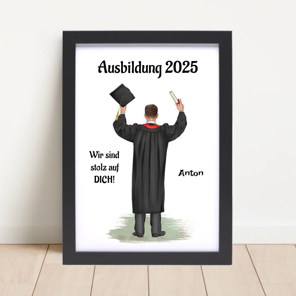 Poster mit Rahmen Schwarz 4