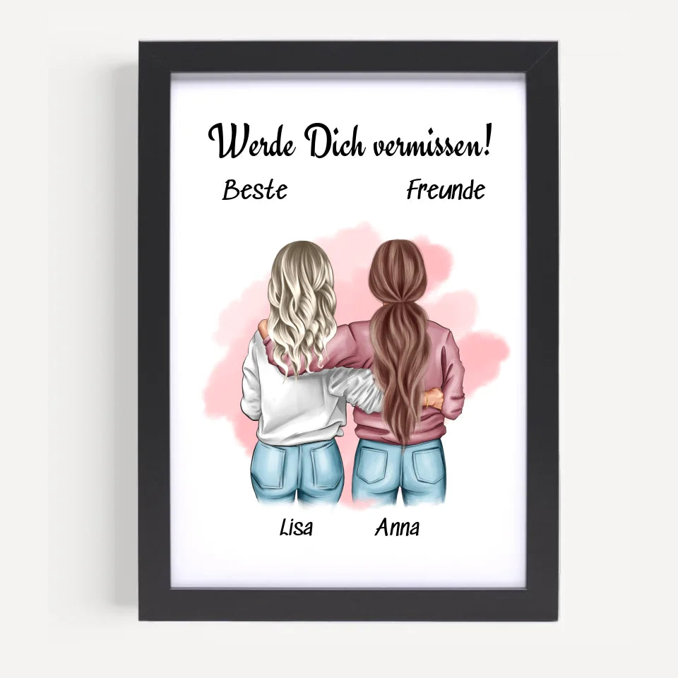 Poster mit Rahmen Schwarz 5