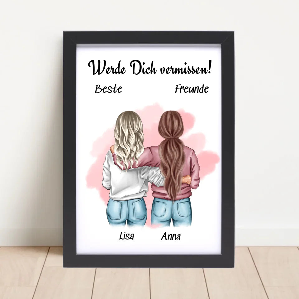 Poster mit Rahmen Schwarz 4