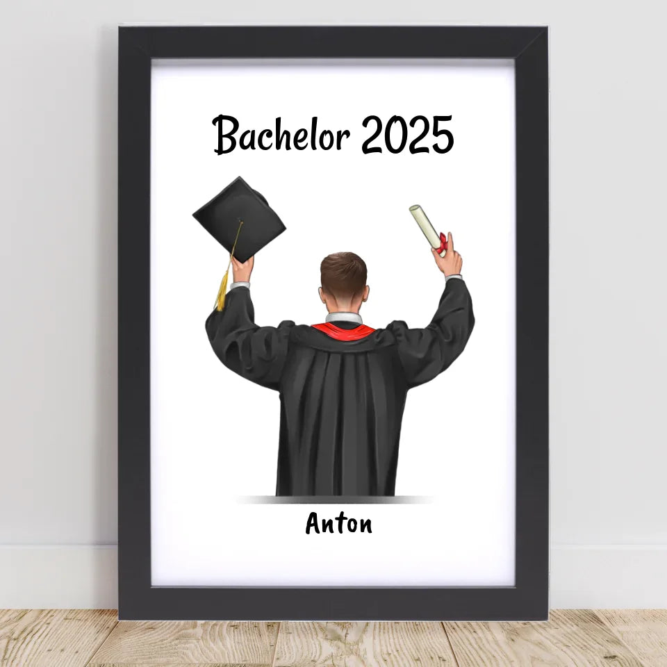 Poster mit Rahmen Schwarz 1