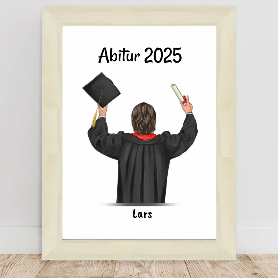 Poster mit Rahmen Hellholz 1