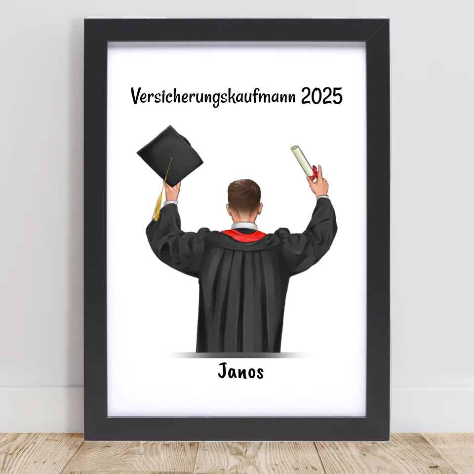 Poster mit Rahmen Schwarz 1