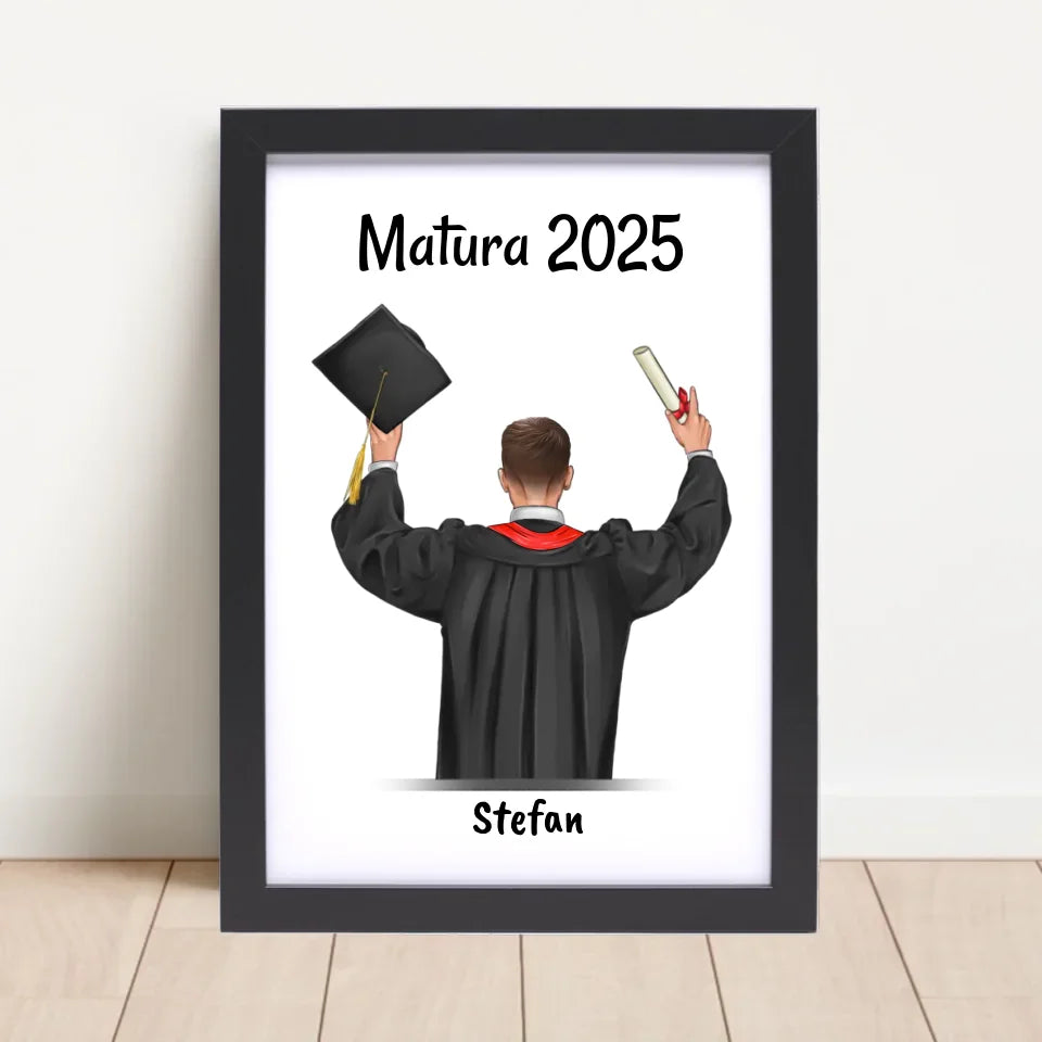 Poster mit Rahmen Schwarz 4