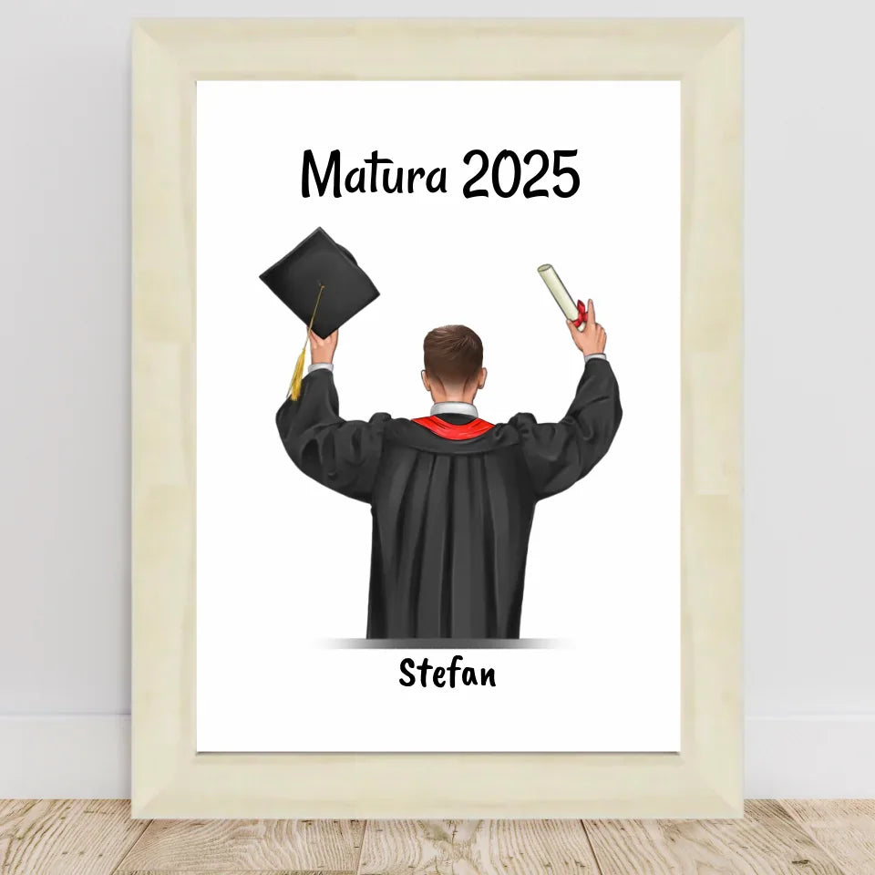 Poster mit Rahmen Hellholz 1