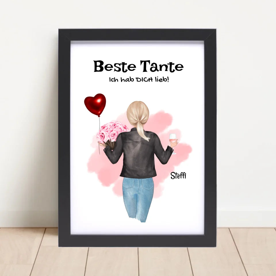 Poster mit Rahmen Schwarz 4